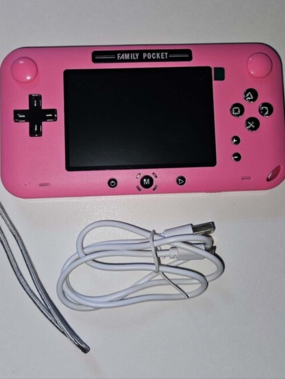 Pink Handheld Gaming Console, New Batteries Included